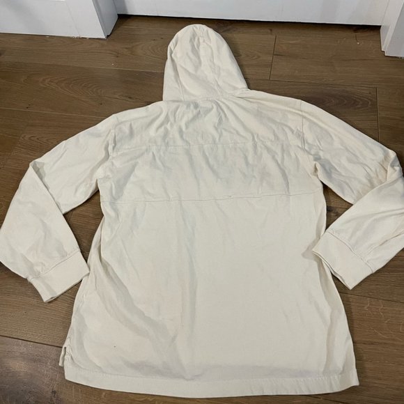 Roots White Cream Lightweight Sweater with Hood Large - Picture 5 of 5